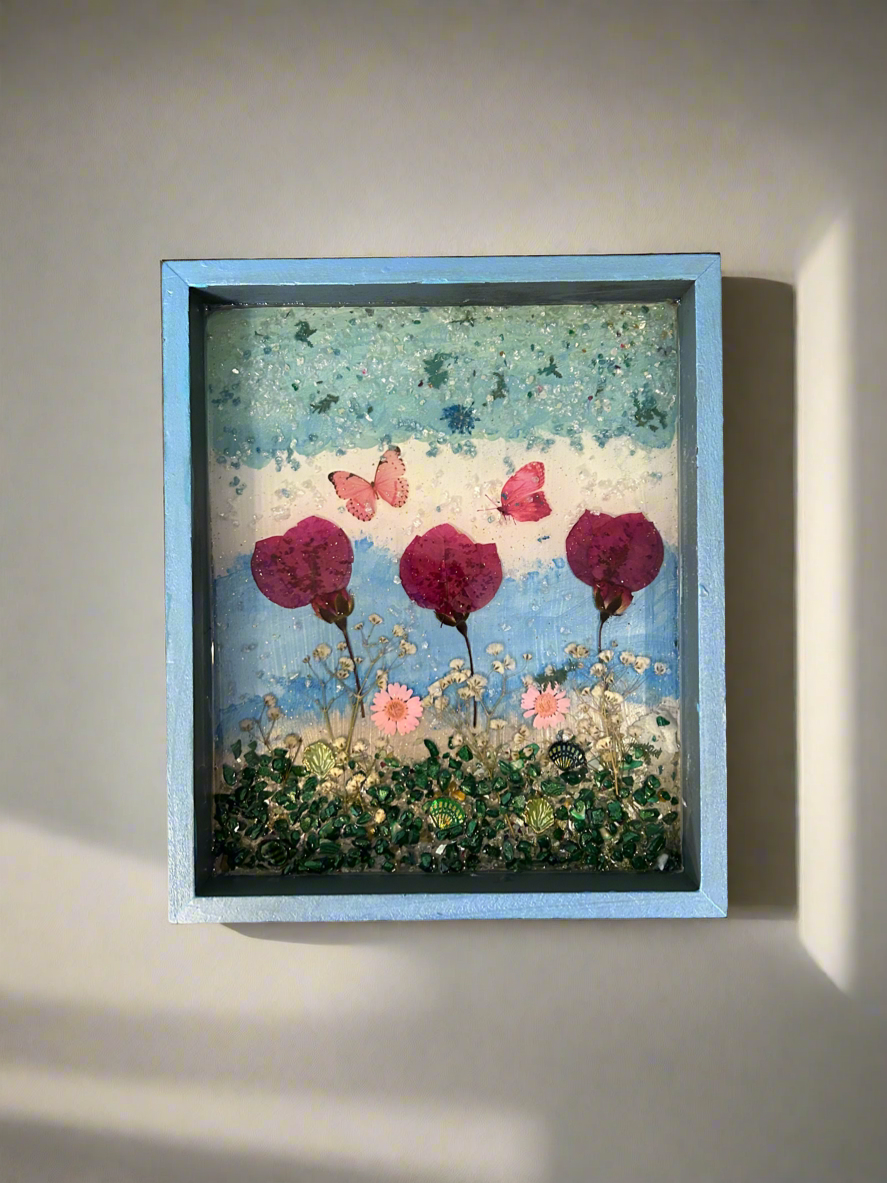 Enchanted Meadow - Pressed Flower Garden Shadow Box